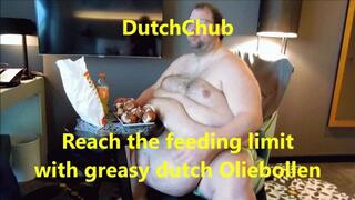DutchChub reaching he's feeding Limits with greasy dutch Olliebollen