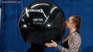 Jaiden Inflates 48-inch Metallica Beach Ball by Mouth HD (1920x1080)
