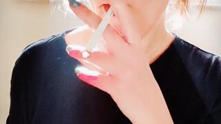 Smoking in sunlight