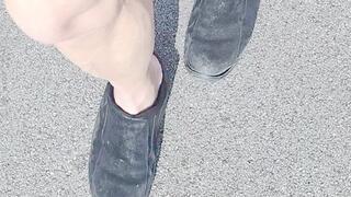 Tempest walking and flexing in mules