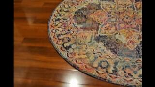 Leaf Catches Tee Touching Himself So She Slaps His Balls, Makes Him Fuck Her And Then Eat His Own Cum