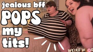 Jealous BFF Pops My Inflatable Tits! (ft BBW Aria) - MP4
