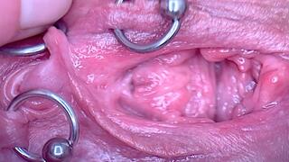 Extreme Close Up Pee and My Pierced Pussy and Clit Compilation 4 Videos (wmv)