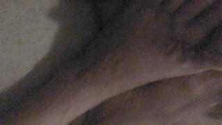 ms hoodless relaxing footjob