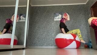 Nice play in big beachball