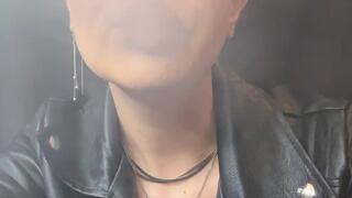 encouragement and instructions closeup smoking