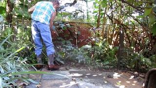 Playing with the New Farmhand