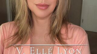 Elle Lyon Putting On Lipstick As She Smokes