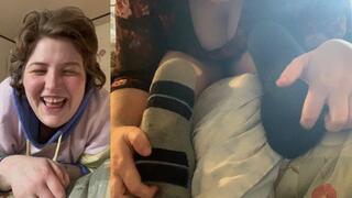 Dual Camera Foot Tickling