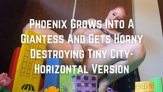 Phoenix Grows Into A Giantess And Destroys Tiny City- Horizontal 4k