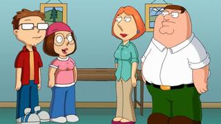 Meg and Lois Griffin take turns riding Steve's cartoon cock