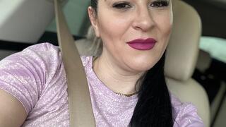 Burping loud and smoking in the car