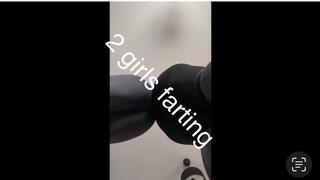 2 sexy girls farting in leggings pov