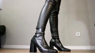 Toe tapping in new leather boots