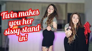 Step-twin makes you her sissy stand in! MP4