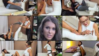 Lia LLWC Back Home and Getting Her Toes Cleaned (in HD 1920X1080)