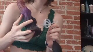 knotted dildo tryout