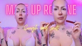 Make up routine cough and snot