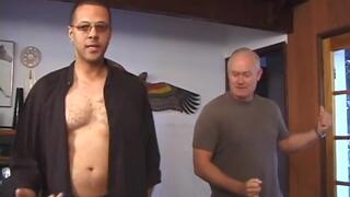 Two horny chicks get slammed in a foursome