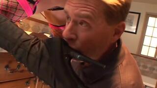 Ass licking stud cums on sluts face