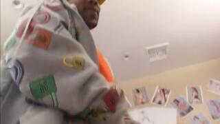 White girl with curly hair picked up for sex