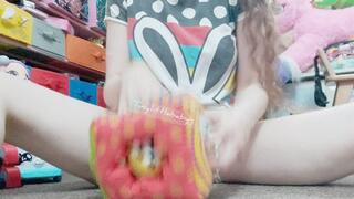 Innocent baby toy time