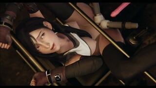 The sex machine fucks Tifa and quickly brings her to a wet orgasm