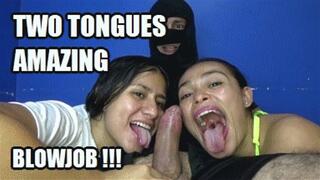 TONGUE FETISH BLOWJOB 240324B6 SARAI + CANDY TWO TONGUES IN ACTION LICKING AND SHARING COCK + FREE SHOW (LOWDEF SD MP4 VERSION)