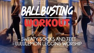 Ballbusting Workout and Lululemon Leggings Worship