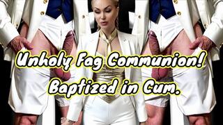 Unholy Gay Communion! Baptized in Cum WMV