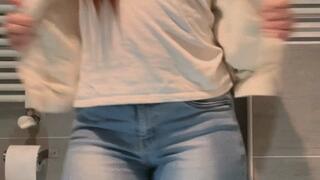 Cute student Golden shower