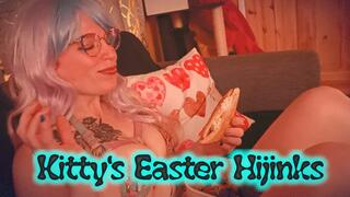 Kitty's Easter Hijinks - hilariously epic British banter whilst stuffing, squeezing, and cumming!