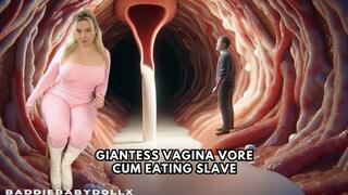 Giantess Vagina Vore Cum Eating Slave