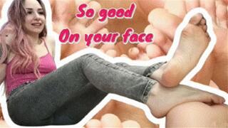 49 FHD YOUR FACE x BIG FEET 6 ( foot domination, foot fetish, slave training, female domination, foot fetish, big feet, foot virgin, upclose, worship, soles, wrinkled, wiggling, spreading, foot play, cleavage, rubbing, goddess, queen, barefoot, long toes)