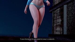 Demon futanari succubus with huge dick pounds busty babe