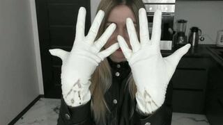 New video white leather gloves MP4 FULL HD 1080p