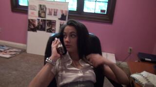 Sexy assistant does nothing so her boss decides to own her pussy