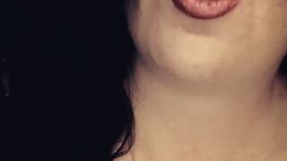 Enjoying her dark tobacco