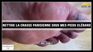 Nettoie la crasse parisienne sous mes pieds clébard 4K