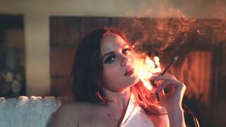 Nicole Kae - My Vices - Solo Female - Redhead - Drinking - Smoking