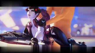 WIdowmaker gets fucked in different poses