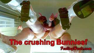 The crushing Bunnies! - Episode 2 - starring: KiKi Heely & Vicky Heely - Part 2 - FHD - Walking in High Heels Lingerie Ultra long polished Toe Nails Wigglin Spreading Bouncing Giantess UNDERGLASS Toy Car Crushing - 1080p - MP4