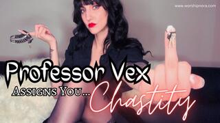Professor Vex Assigns You Chastity