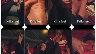 Foot slut lost bet lick Goddess Kiffa dirty feet and cum on flip flops - AMATEUR FOOT WORSHIP - DIRTY FEET - REAL FOOT DOMINATION - FINDOM