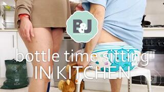 Bottle time sitting in kitcken