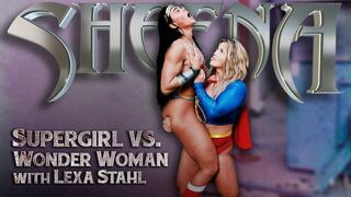 Sheena Supergirl vs Wonder Woman with Lexa