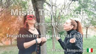 Chained and punished at the park - Incatenato e punito al parco