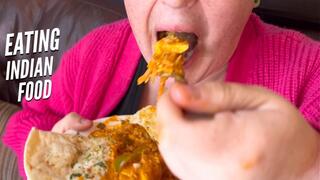 Goddess Mysteria Eating Indian Food - Part 1