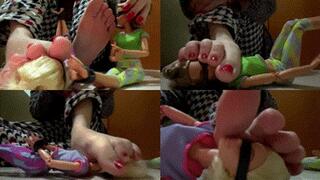 Dominant Dream: Little slaves under My toes