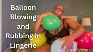 Balloon Blowing and Rubbing in Lingerie by Royal Ro hd mp4 1080p